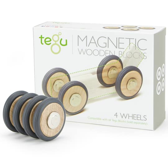 Tegu Magnetic Wood Blocks, 4-Pack